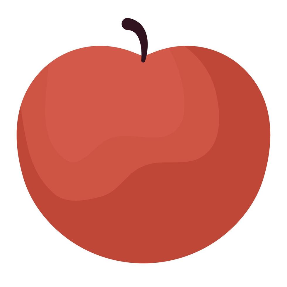 big red apple vector