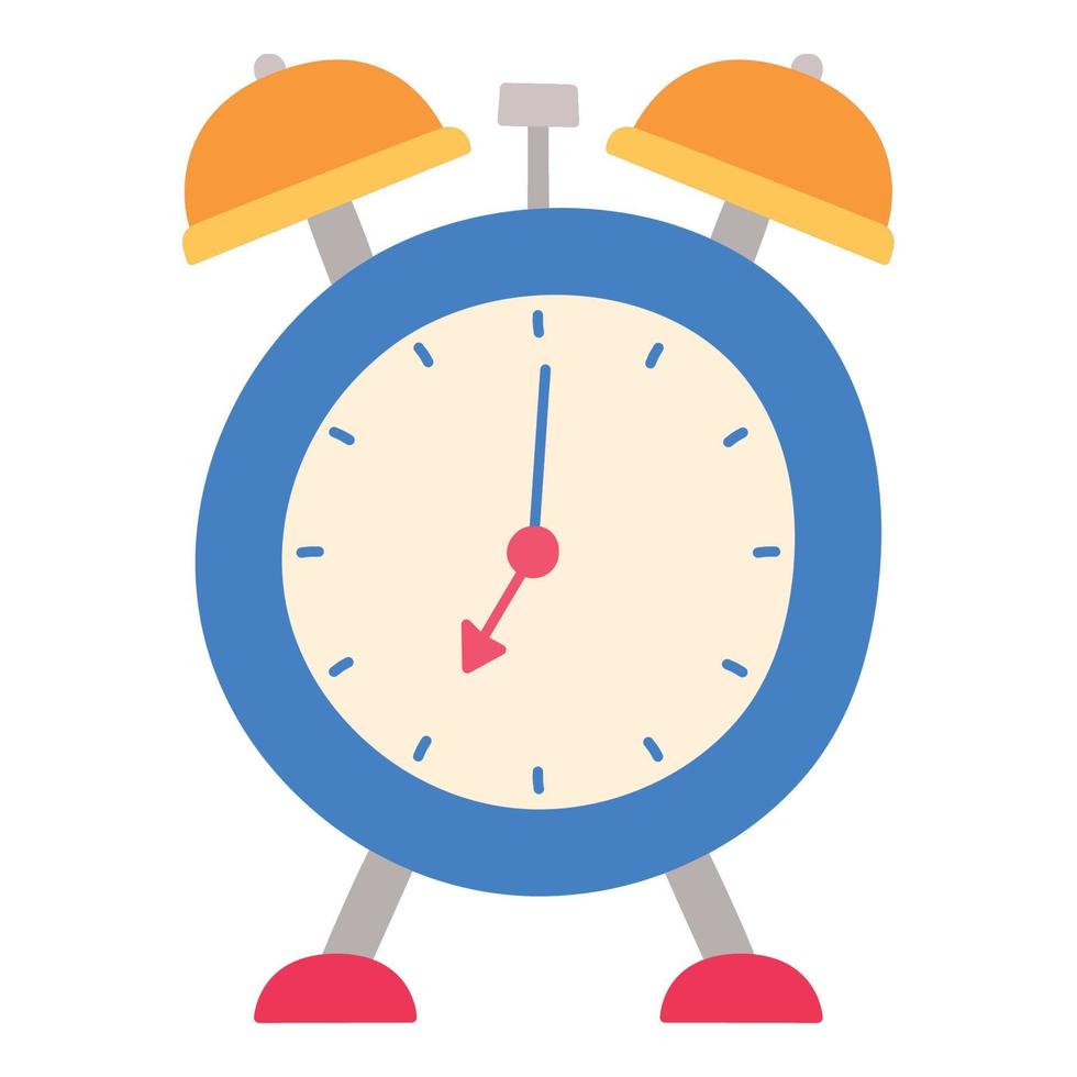 blue clock design vector