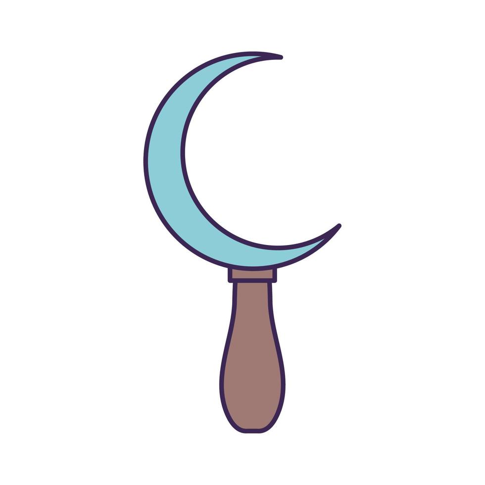 moon scepter design vector