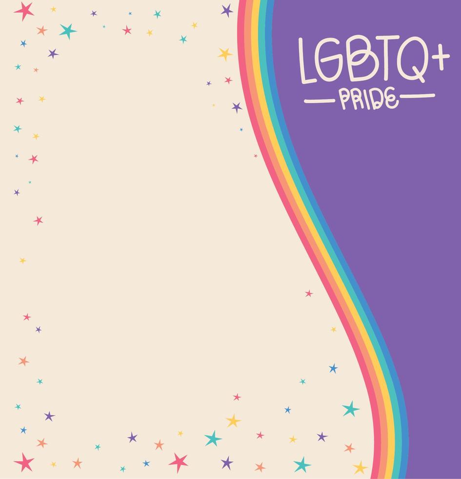 cartel of lgtbq pride vector