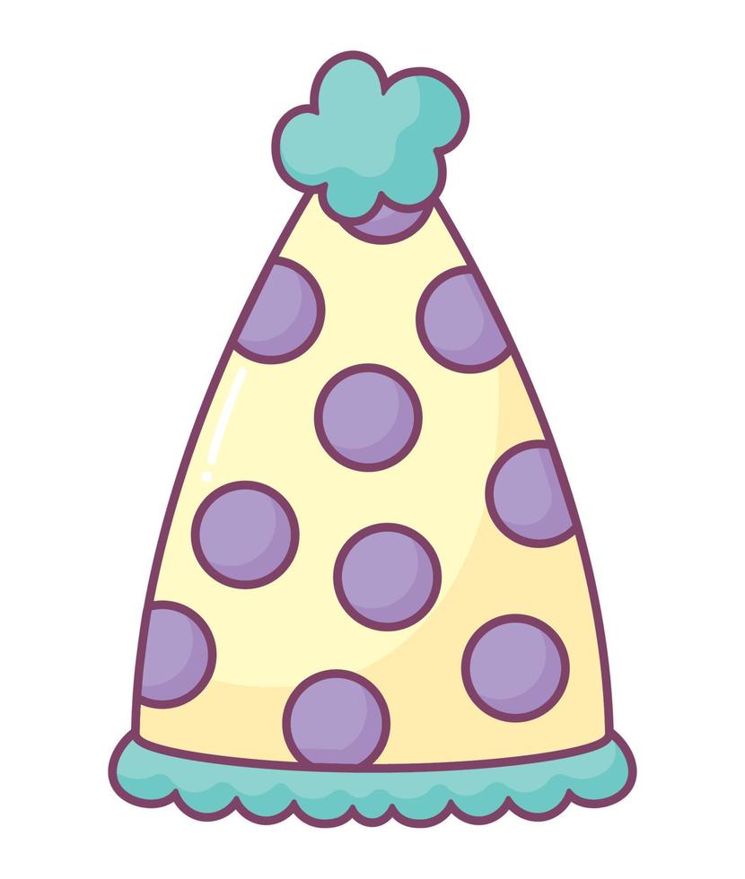 birthday hat illustration vector