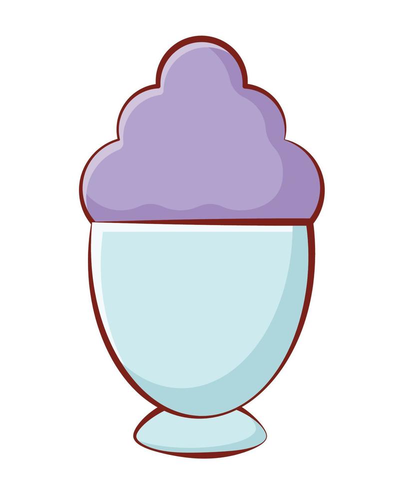 purple milkshake design vector