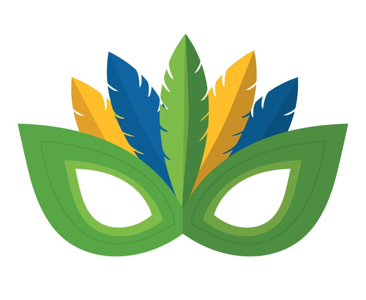 brazilian carnaval mask vector