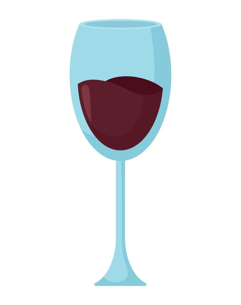 vino vaso ilustración vector