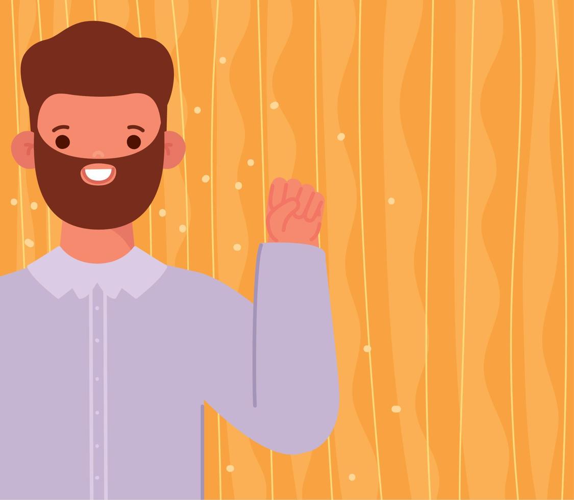 happy guy card vector