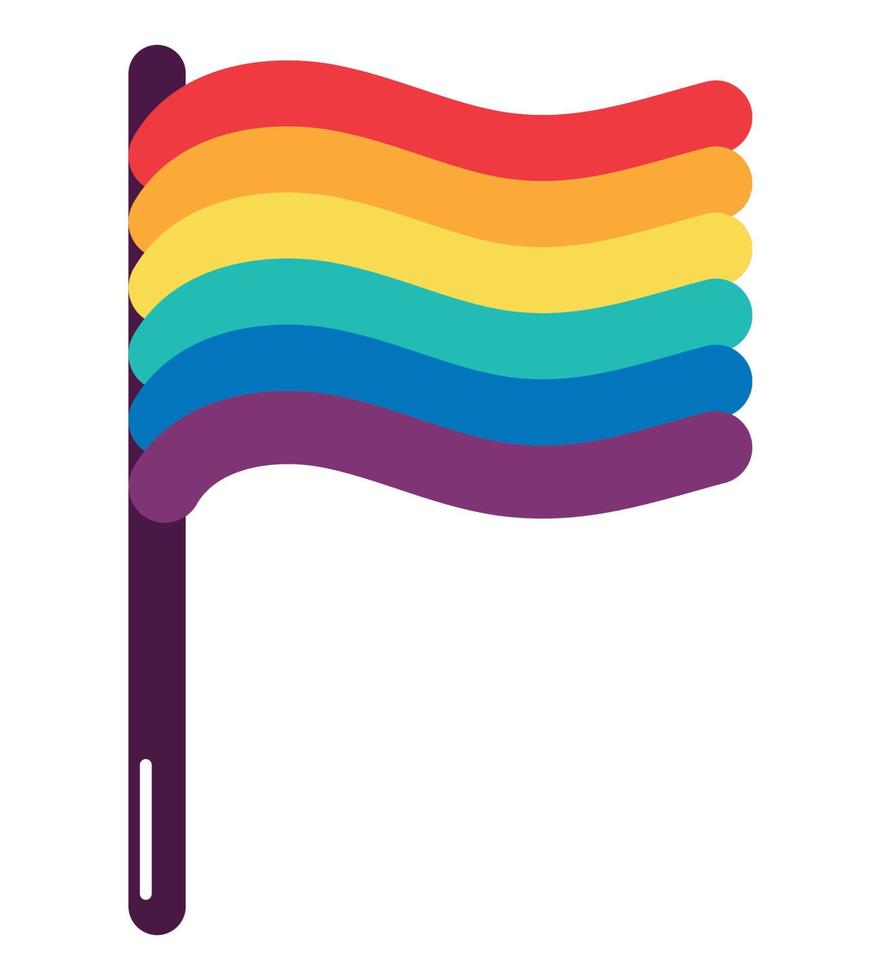 lgbtiq bandera diseño vector