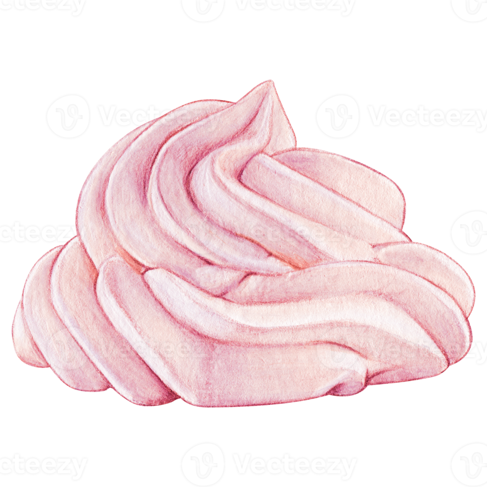 watercolor hand drawn soft cream png