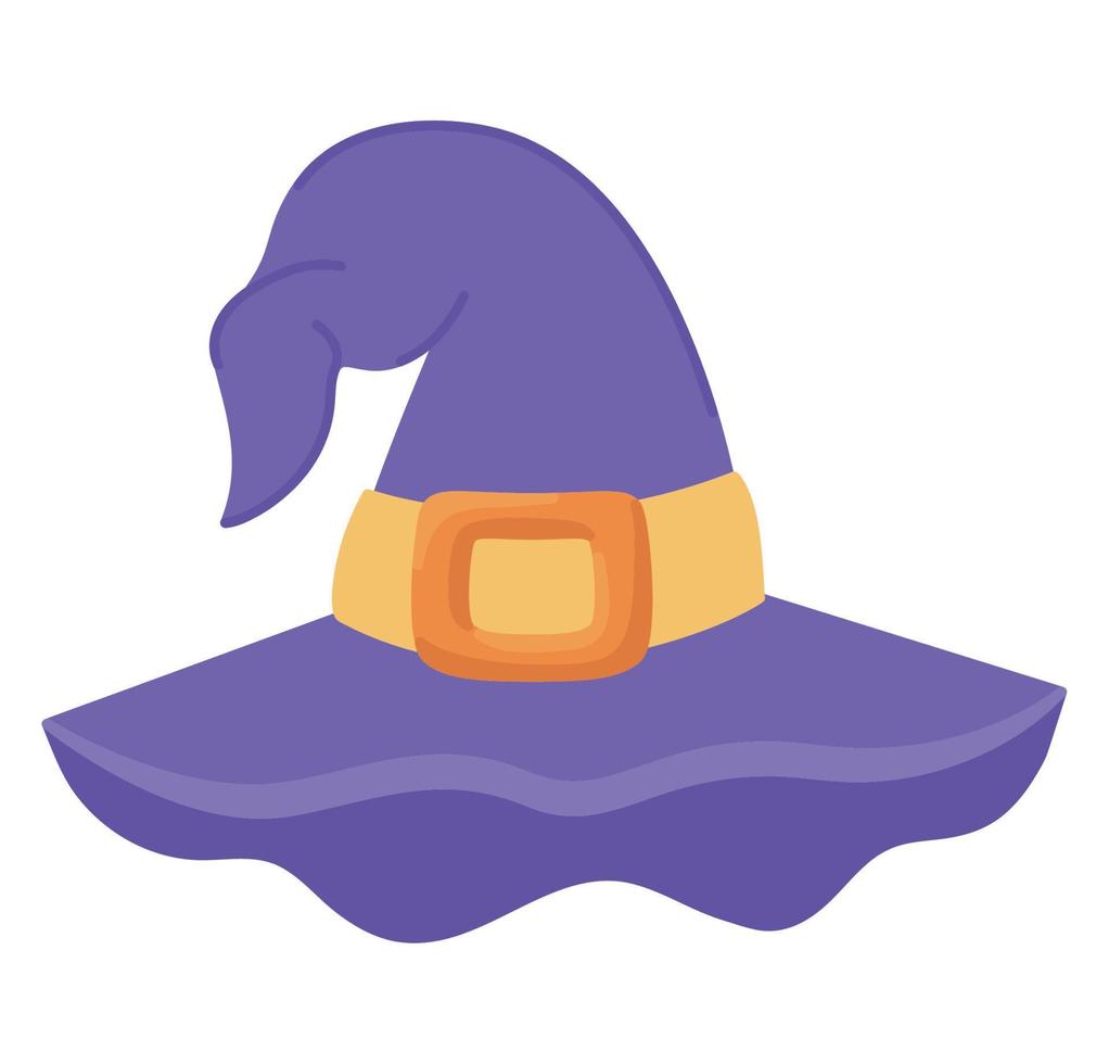 halloween witch hat vector