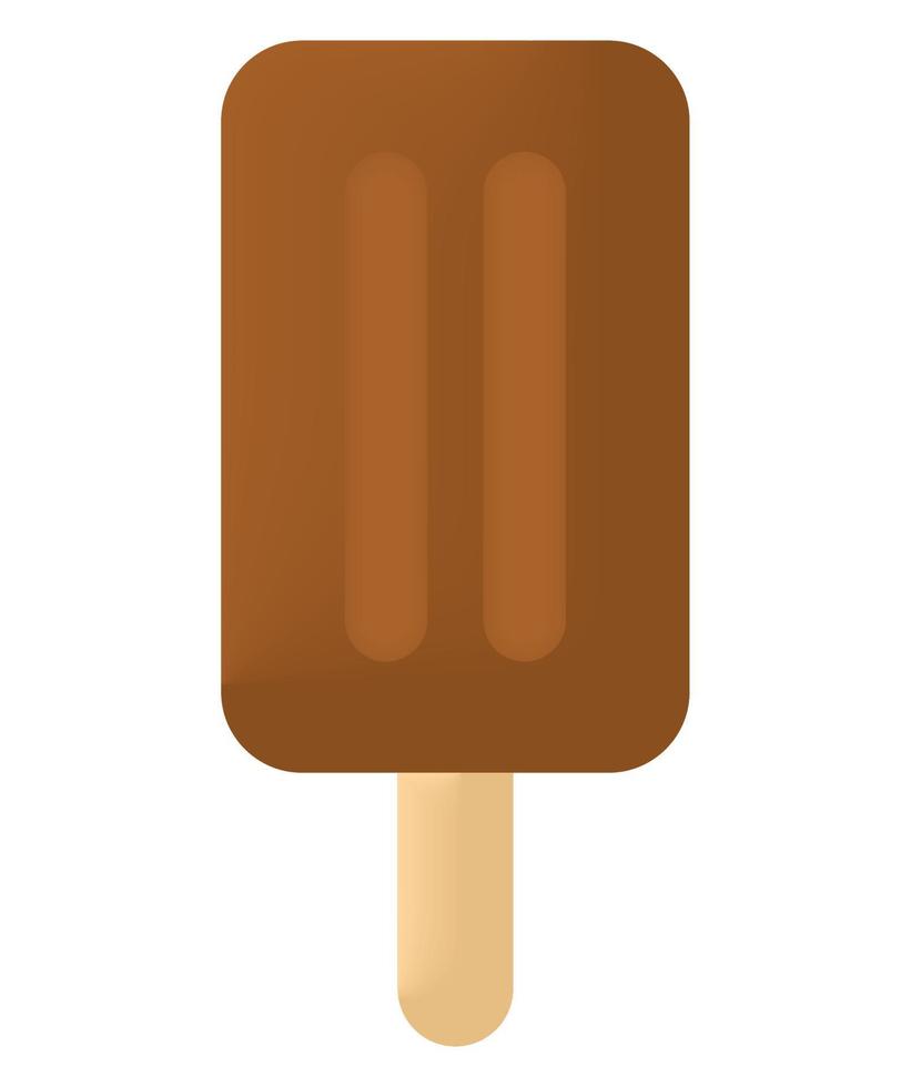 3d ice cream on stick vector