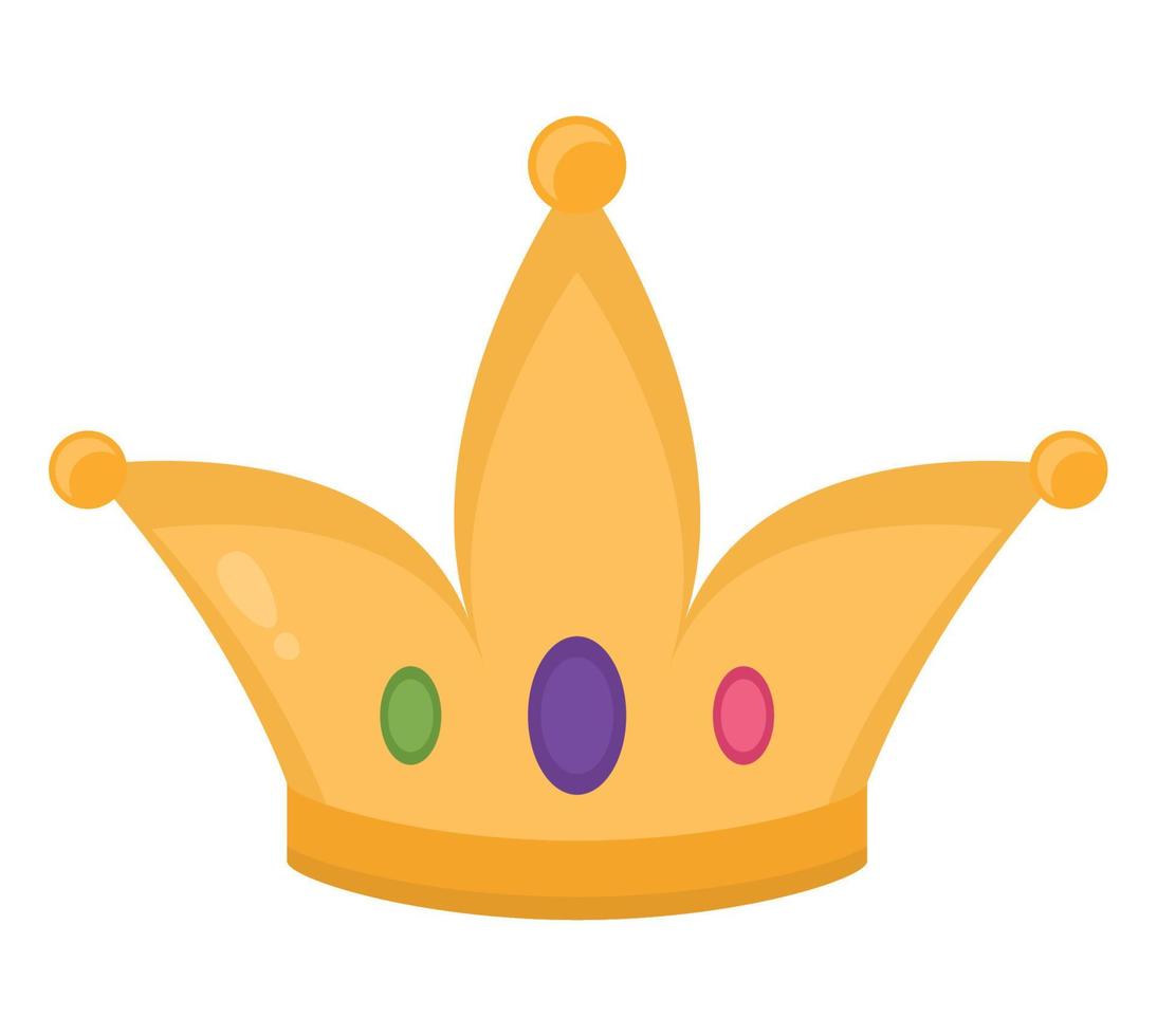 colored crown design vector