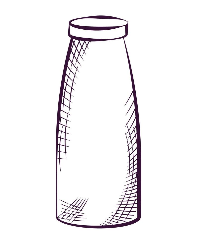 milk bottle illustration vector