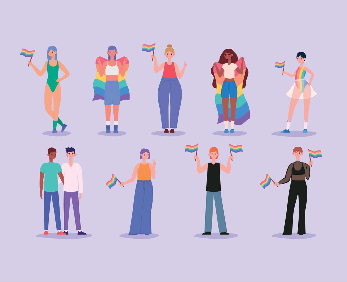 lgtbq people group vector