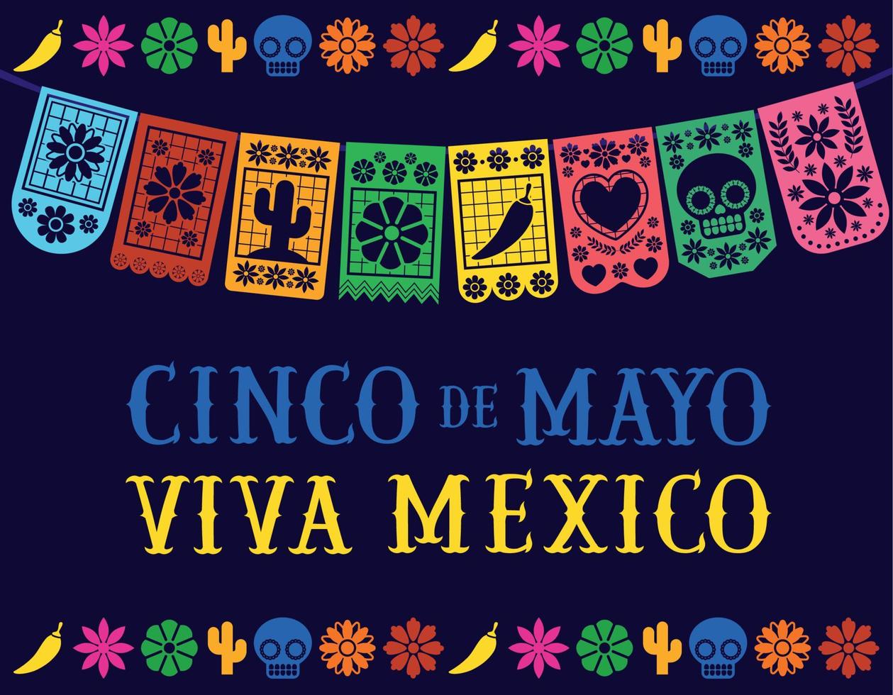 cinco de mayo invitation vector