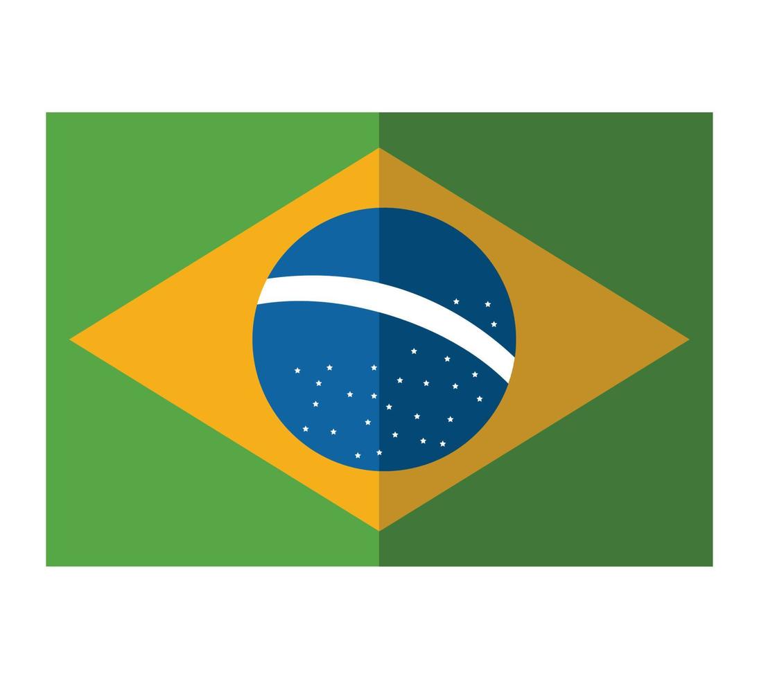 brazilian flag design vector