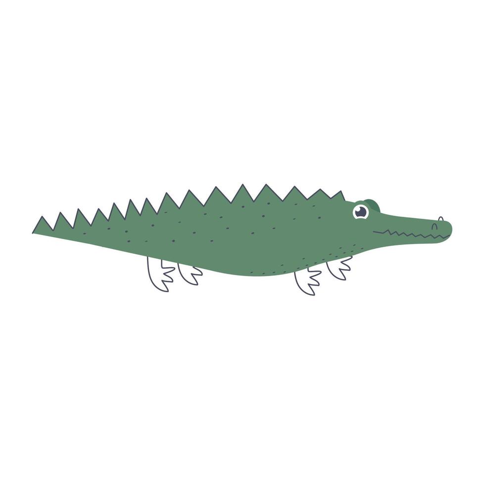 cute crocodile design vector