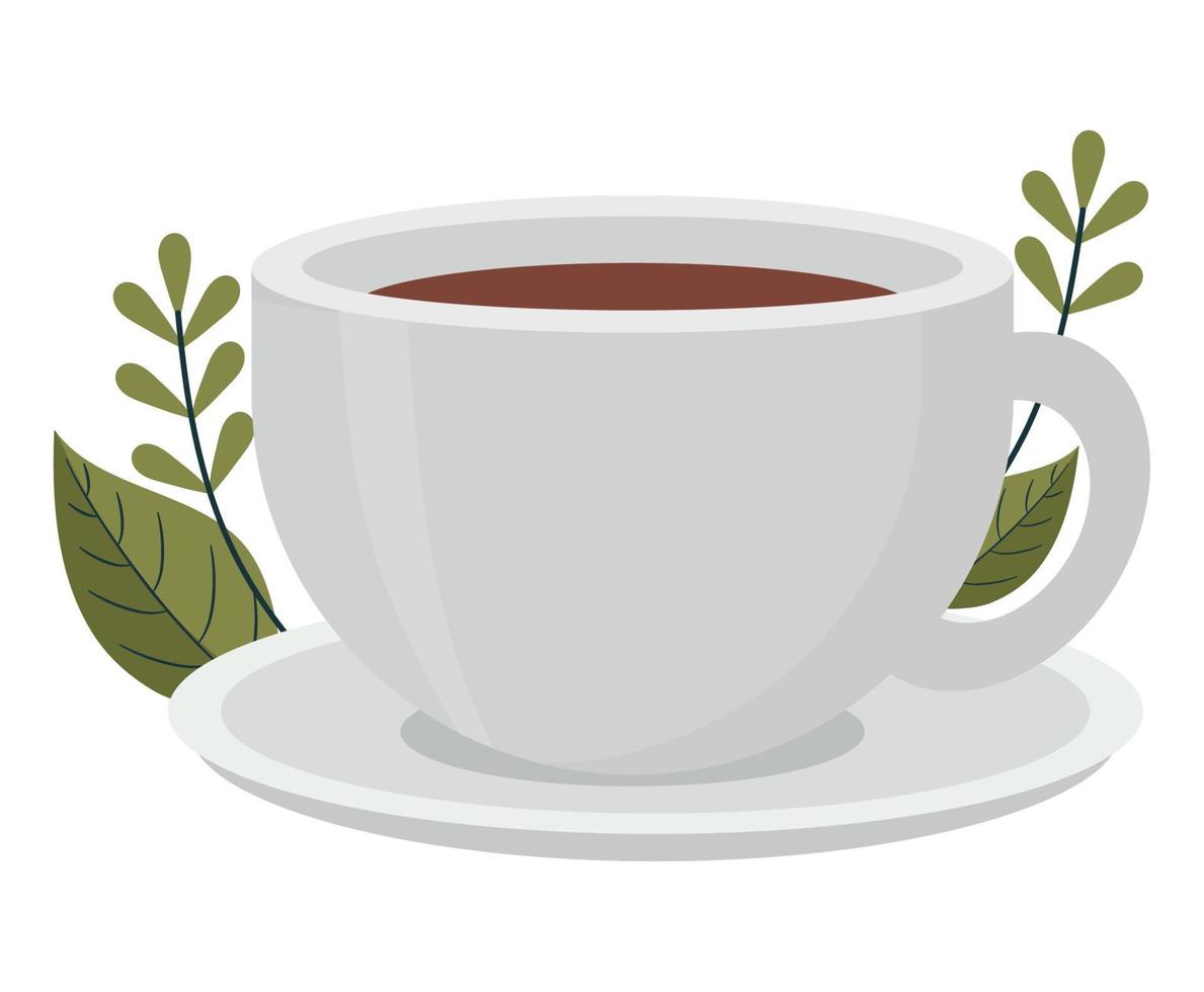 ceramic coffee cup vector