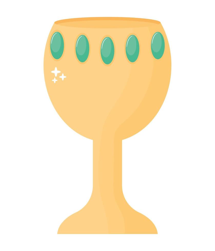 golden chalice design vector