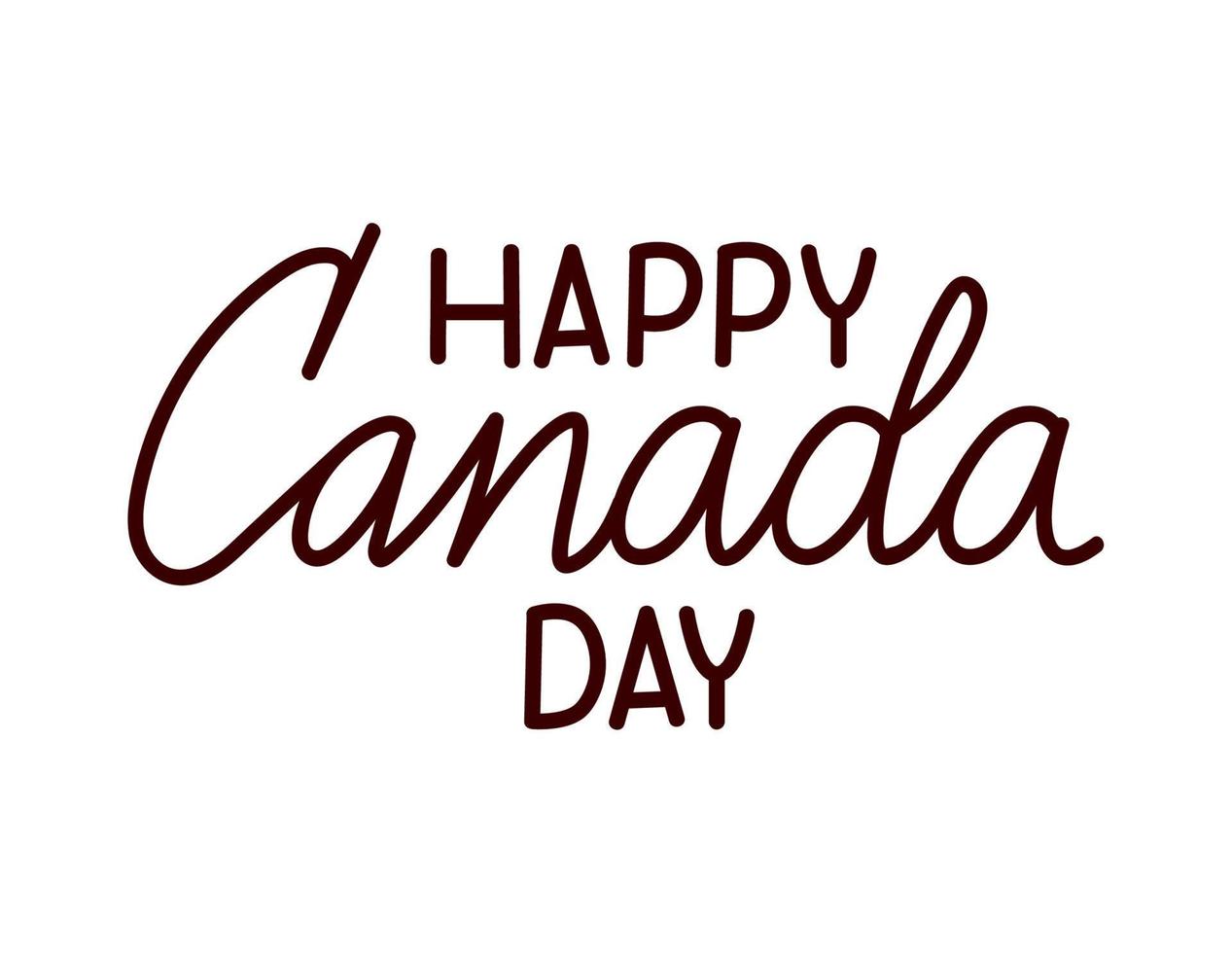 message of canada day vector