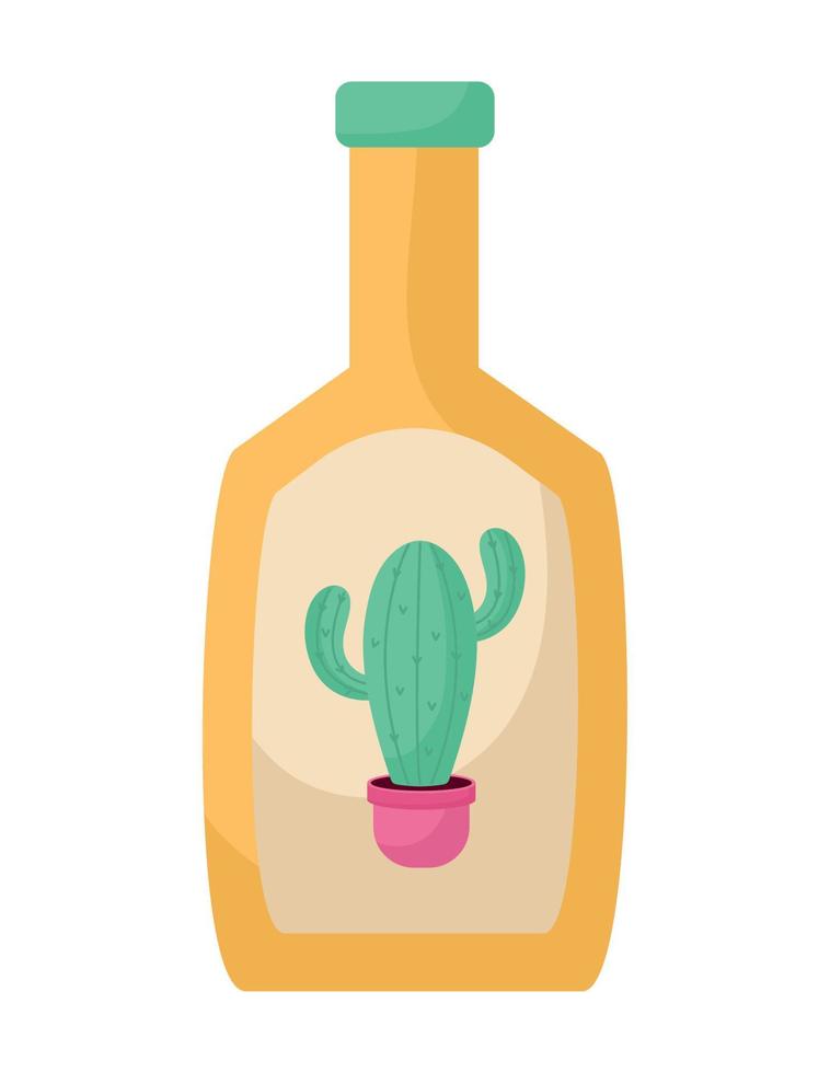 tequila botella diseño vector