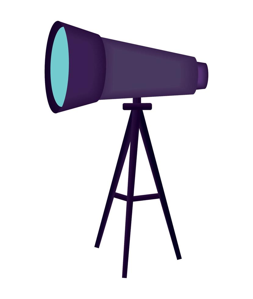 purple telescope design vector