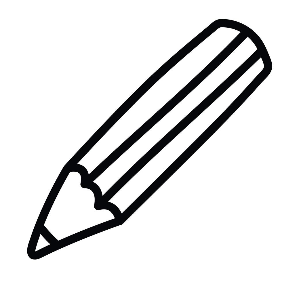 línea lápiz diseño vector