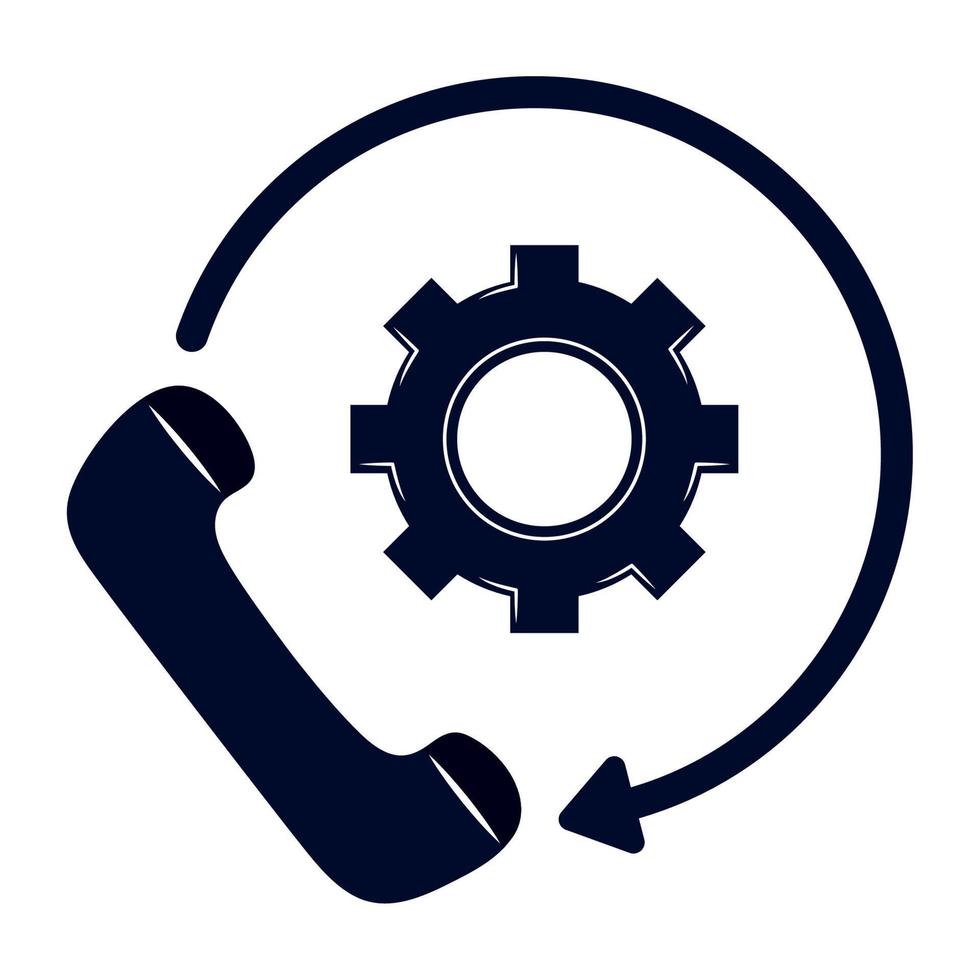 phone technical service vector