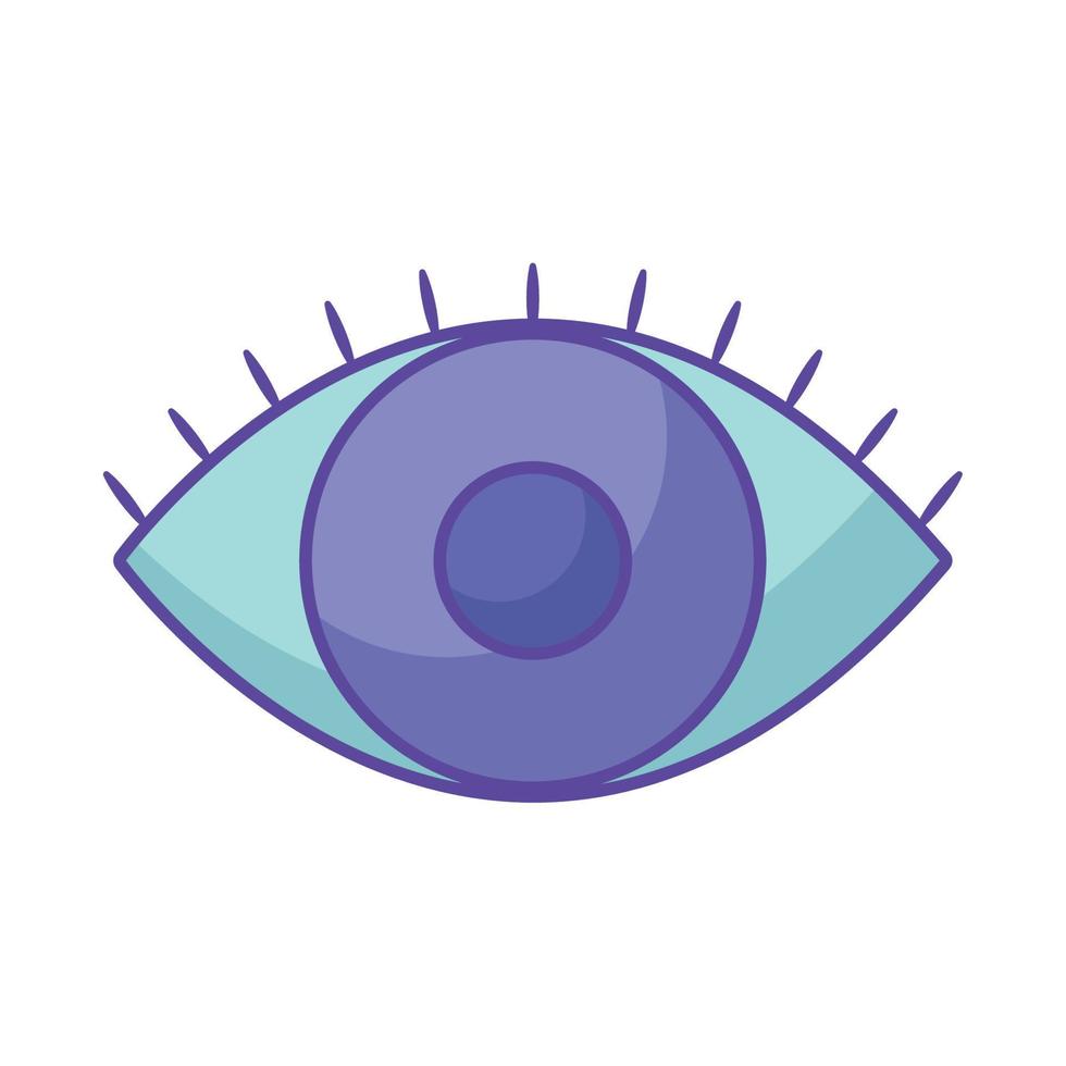 purple eye design vector