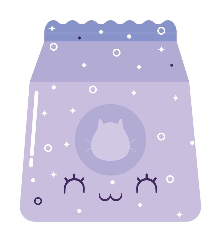 happy cat food vector