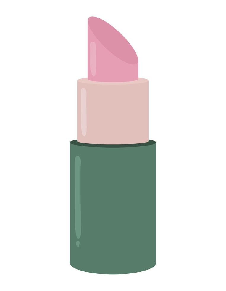 diseño de lápiz labial rosa vector