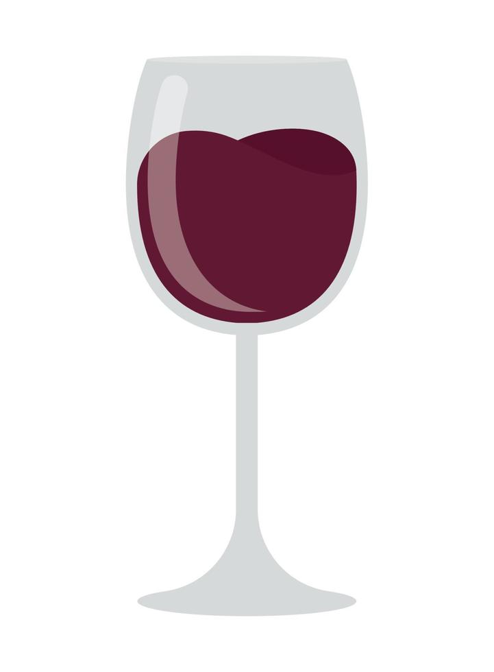 vino vaso diseño vector