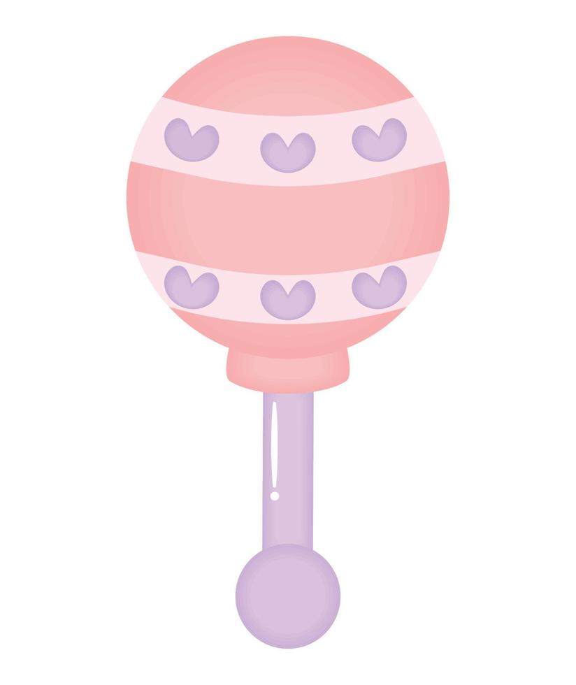 baby rattle design vector