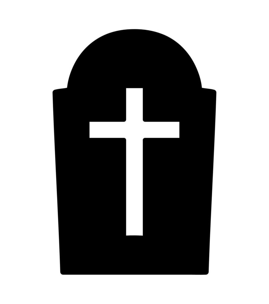 black gravestone illustration vector