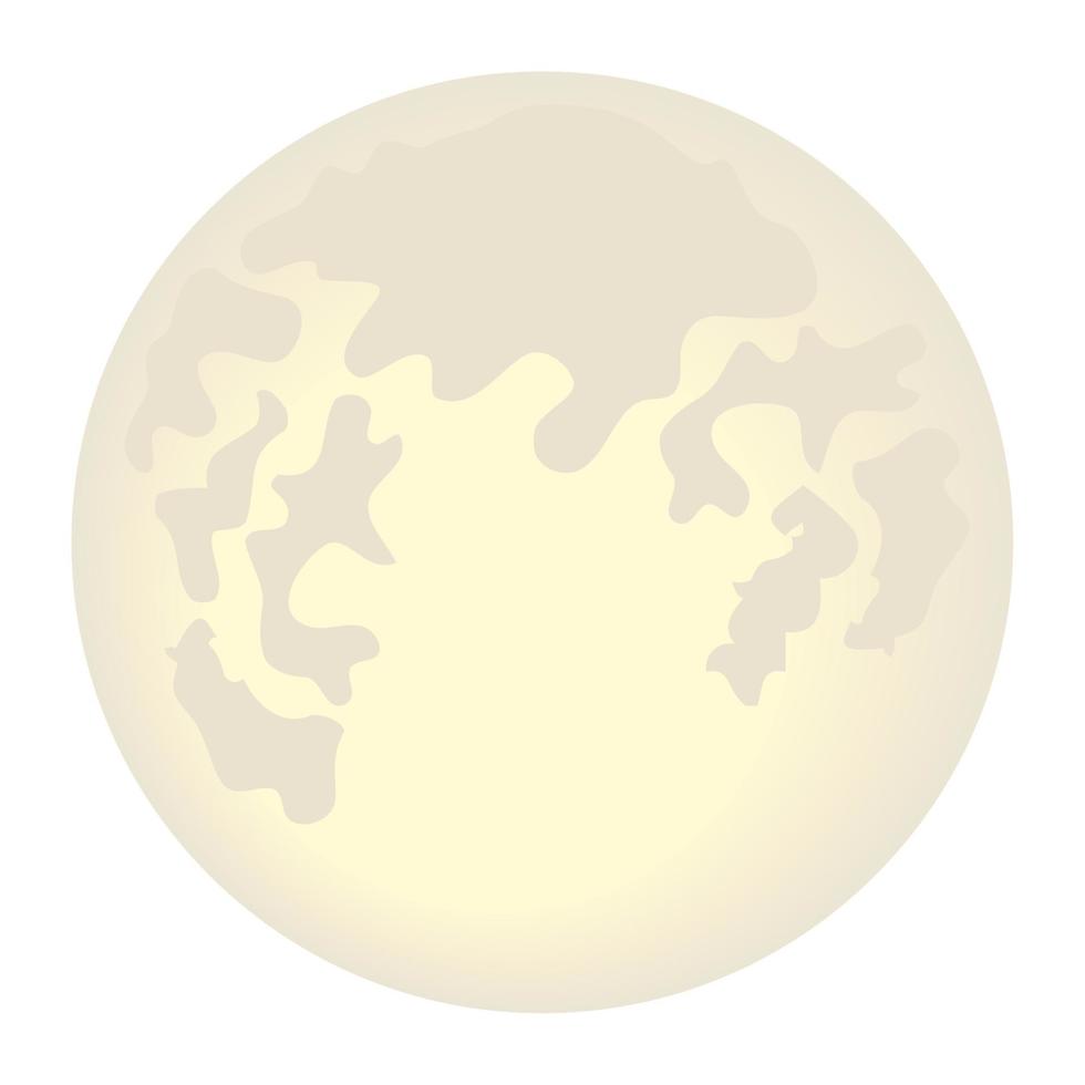 ilustración de luna llena vector