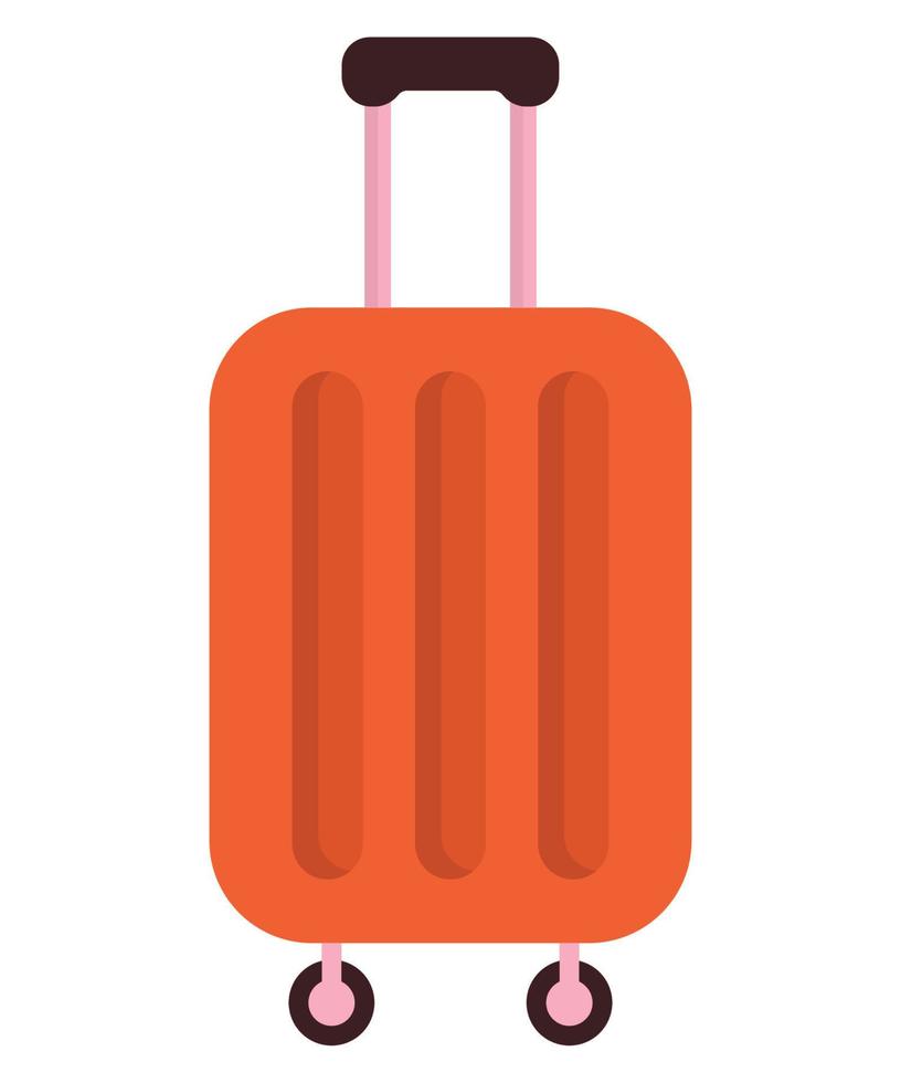 red trolley case vector