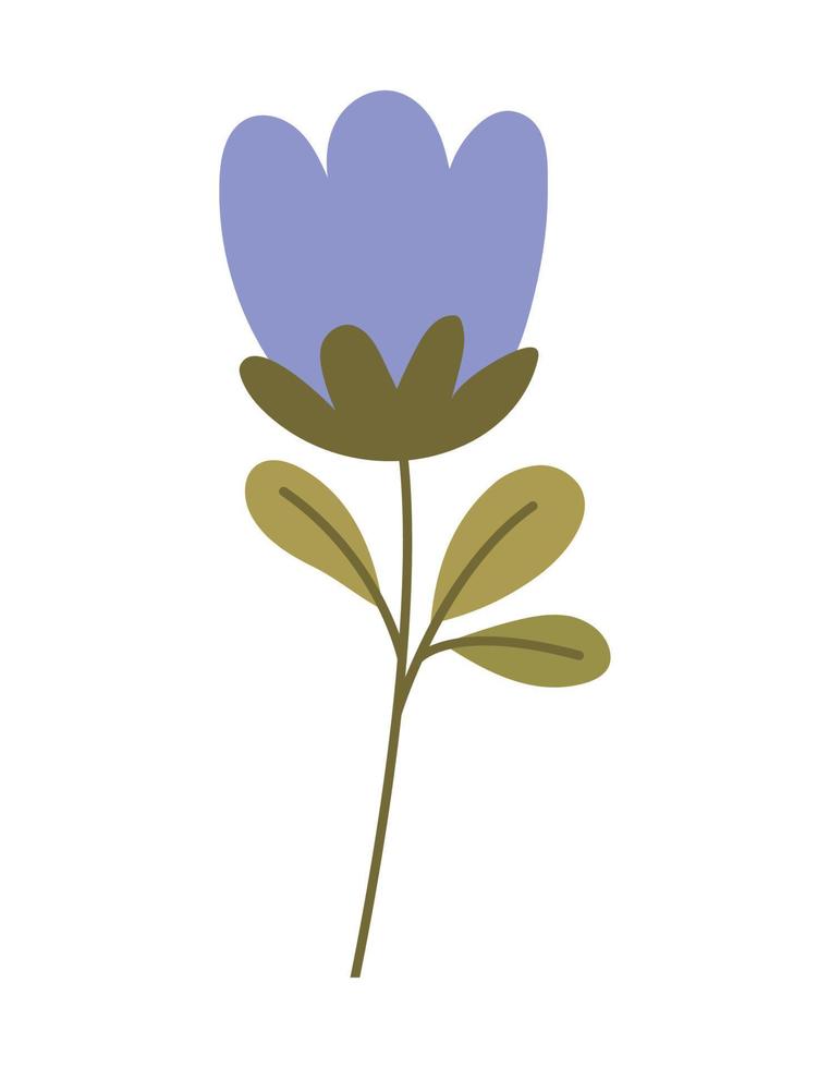 diseño de flor morada vector