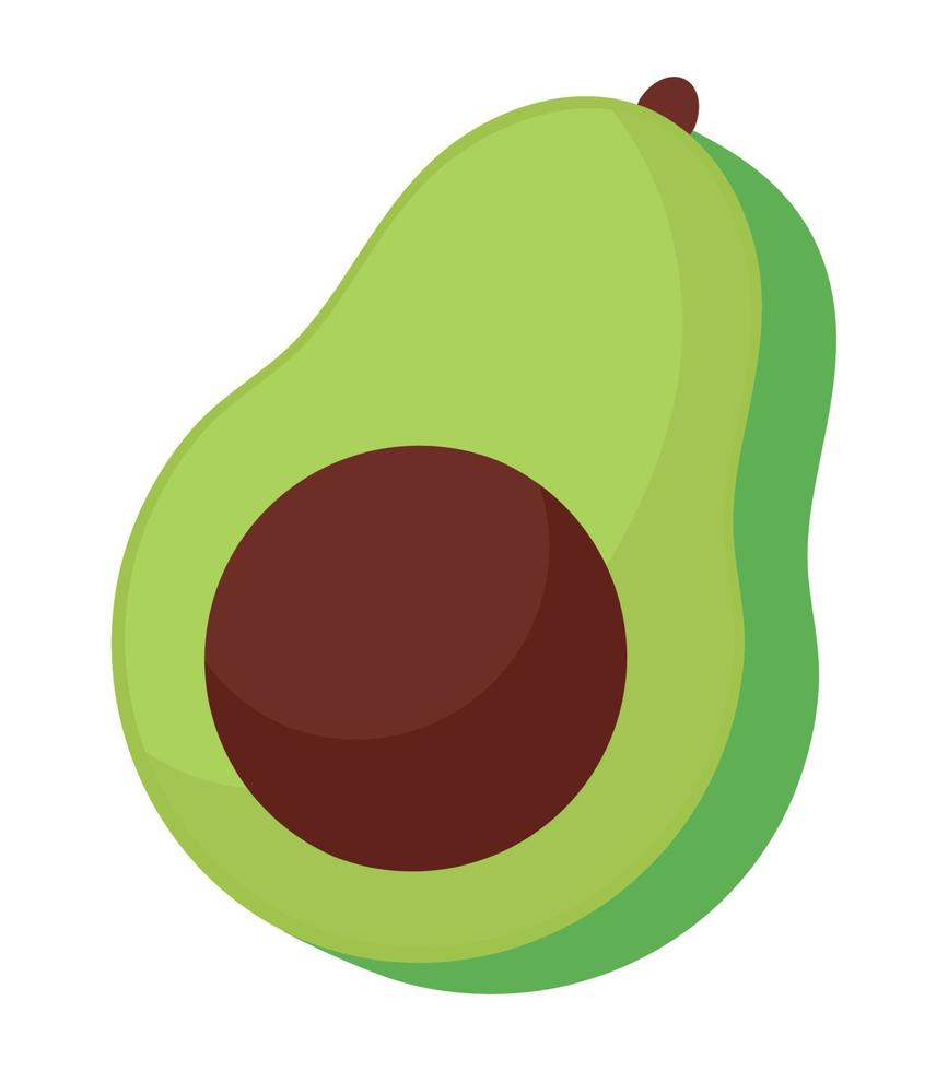 big avocado slice vector