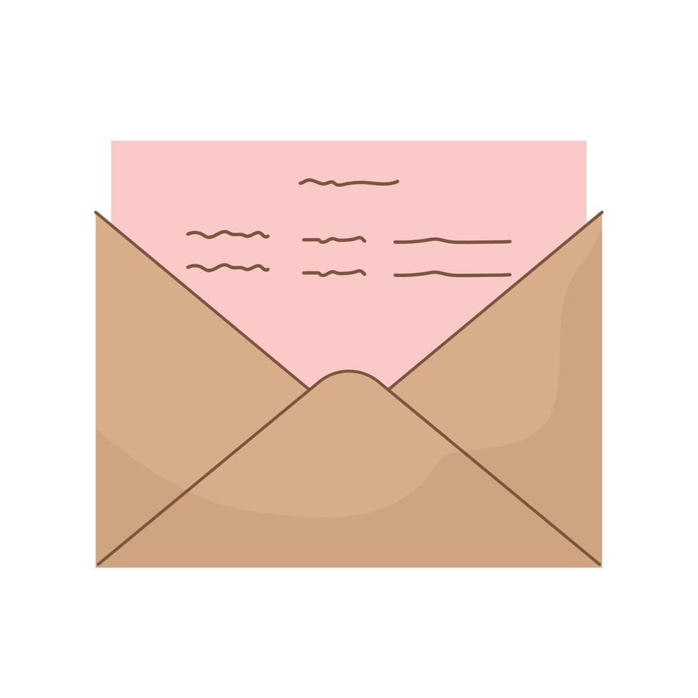 open envelope design vector