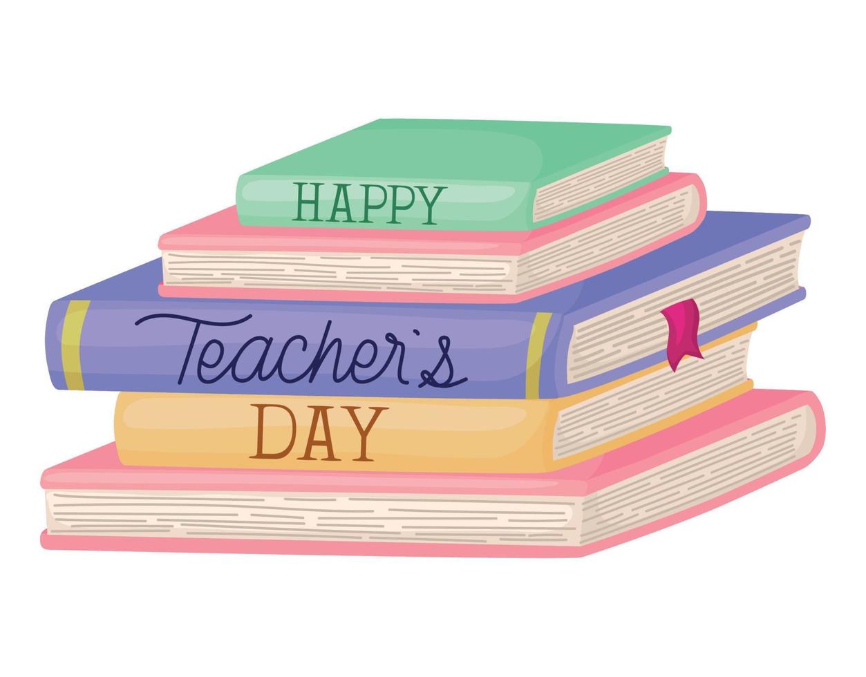 happy teachers day illustration vector