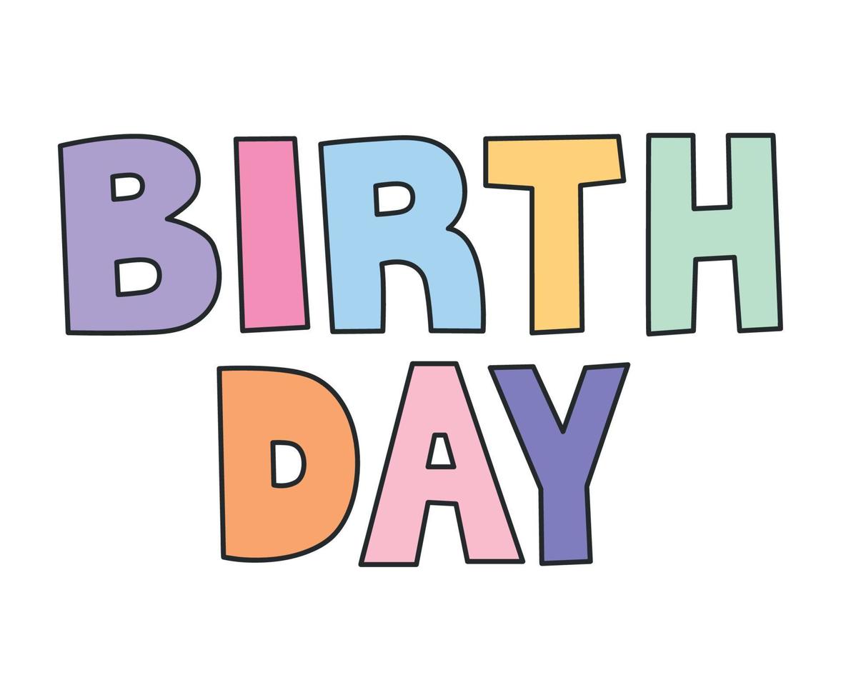 birth day illustration vector