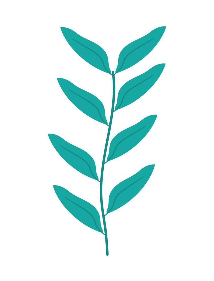 planta rama diseño vector