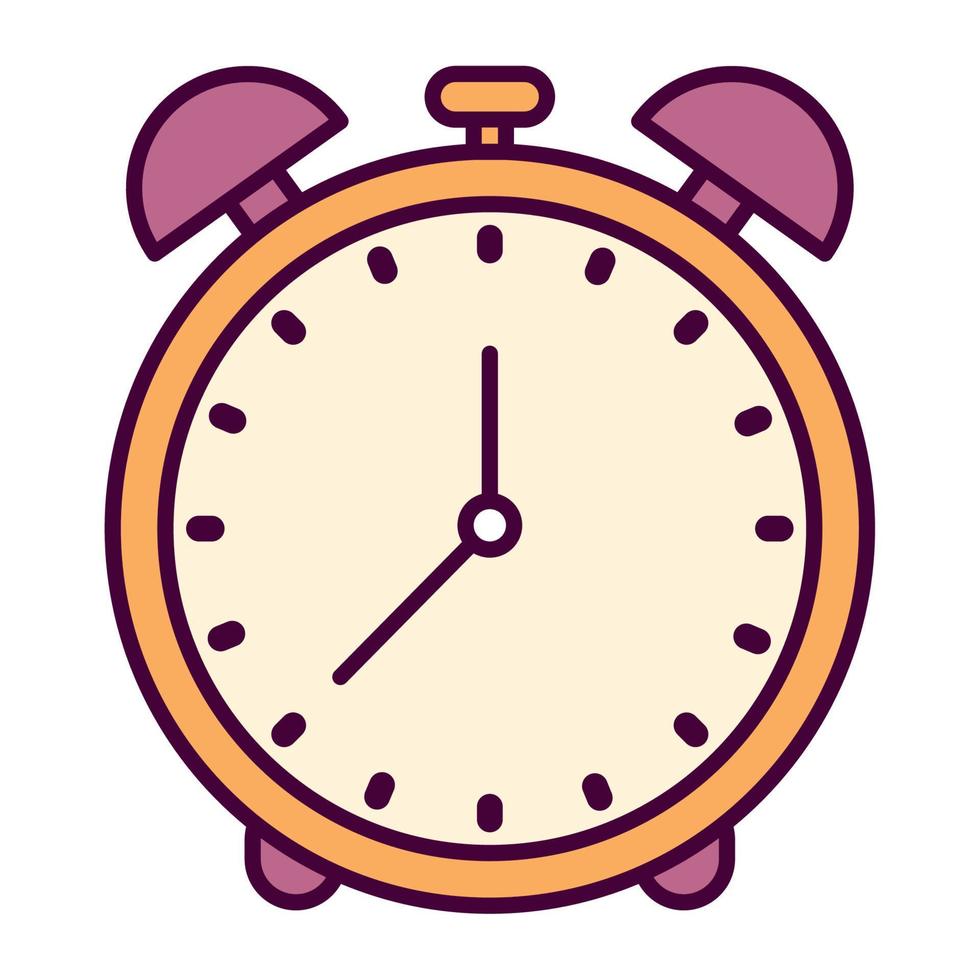 alarm clock illustration vector