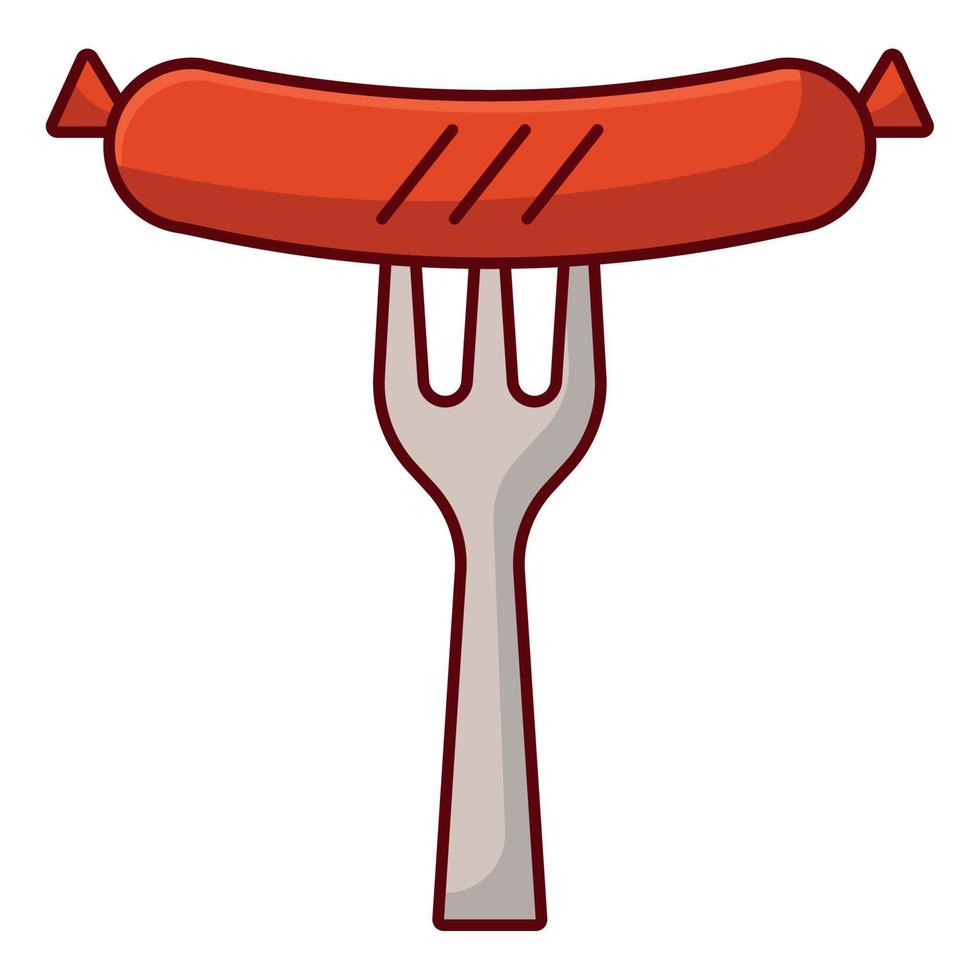 sausage icon design vector