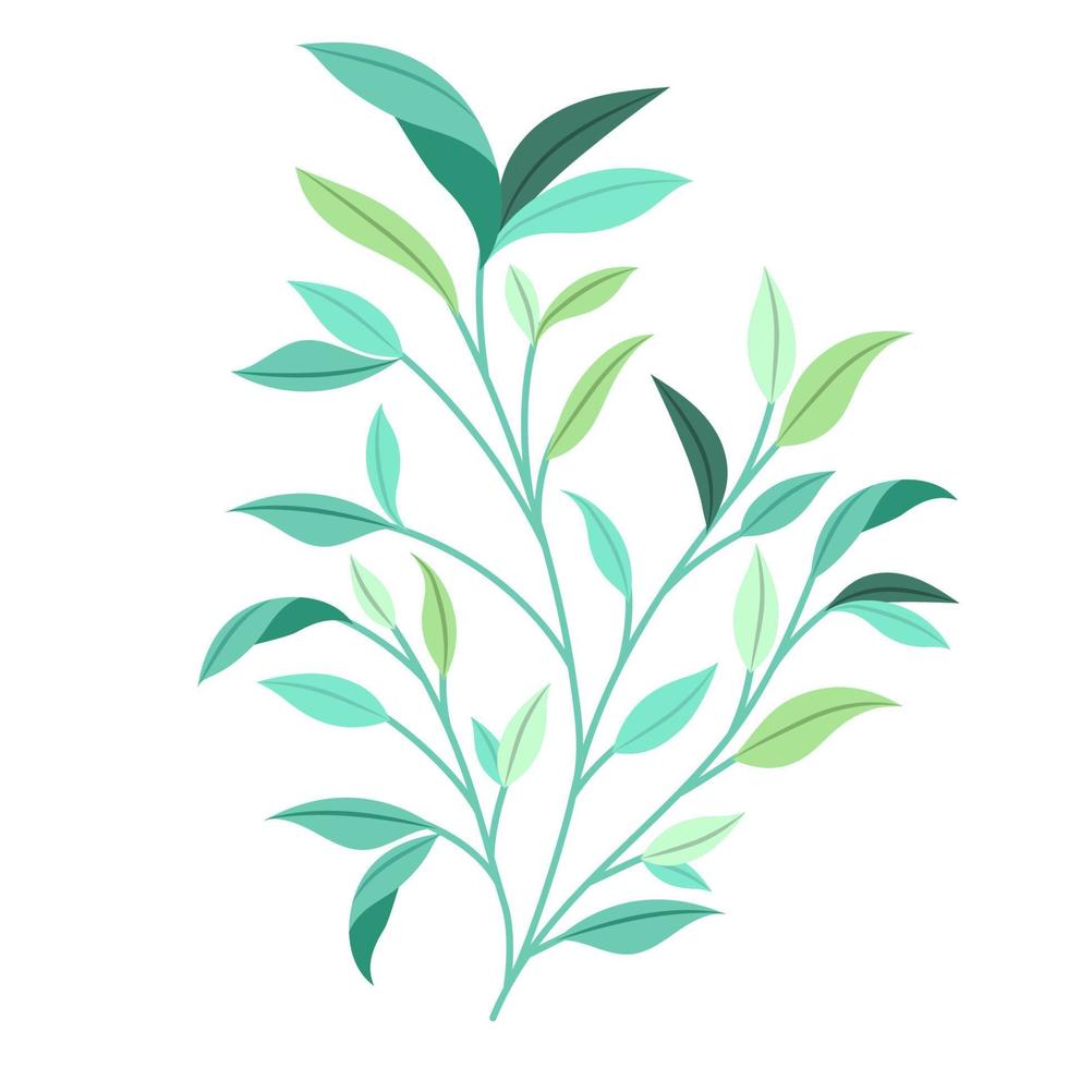 cute green plant vector