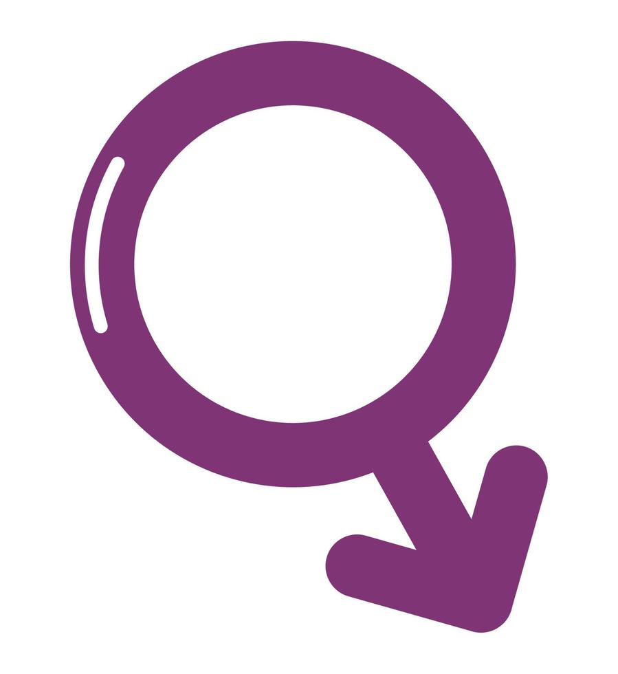 purple male symbol vector