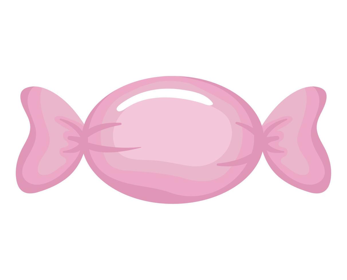 pink wrapped candy vector