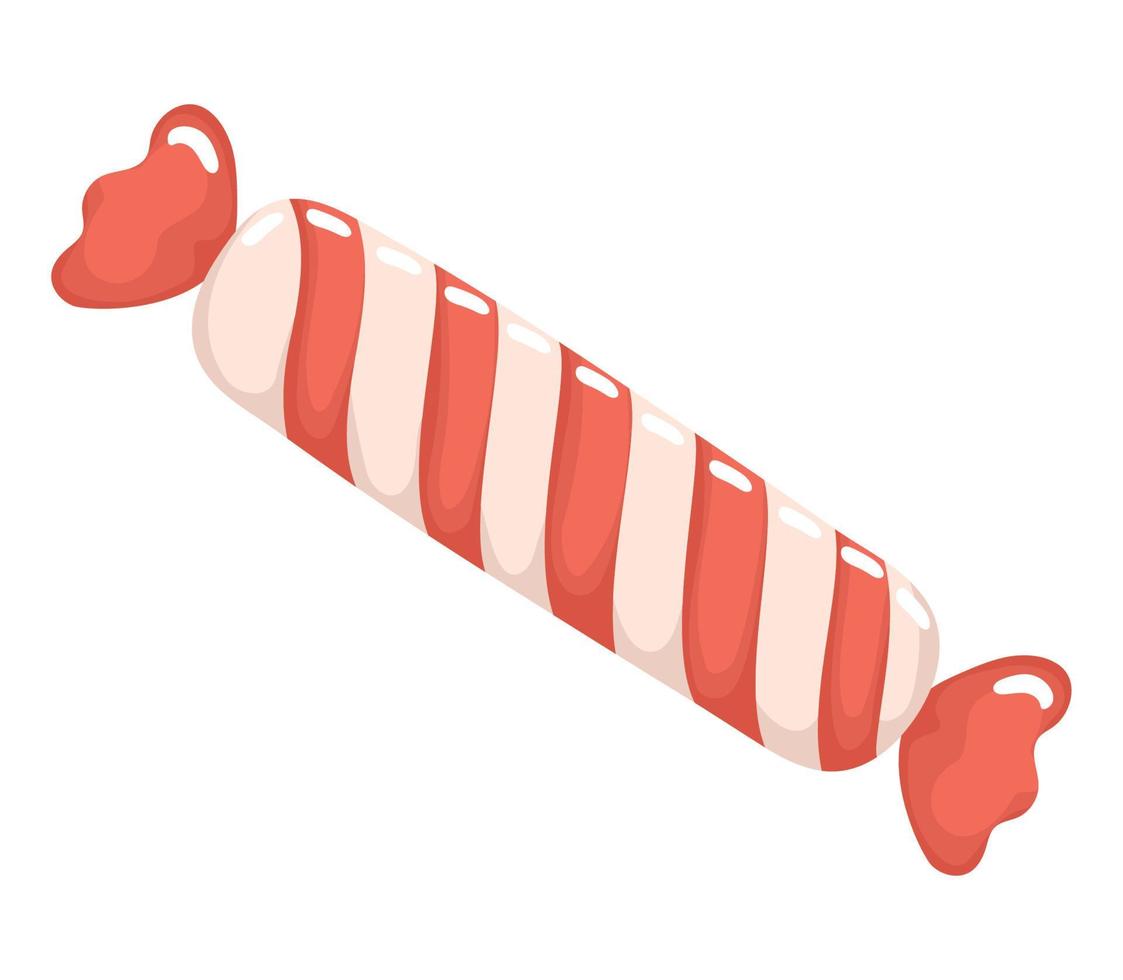 red wrapped candy vector