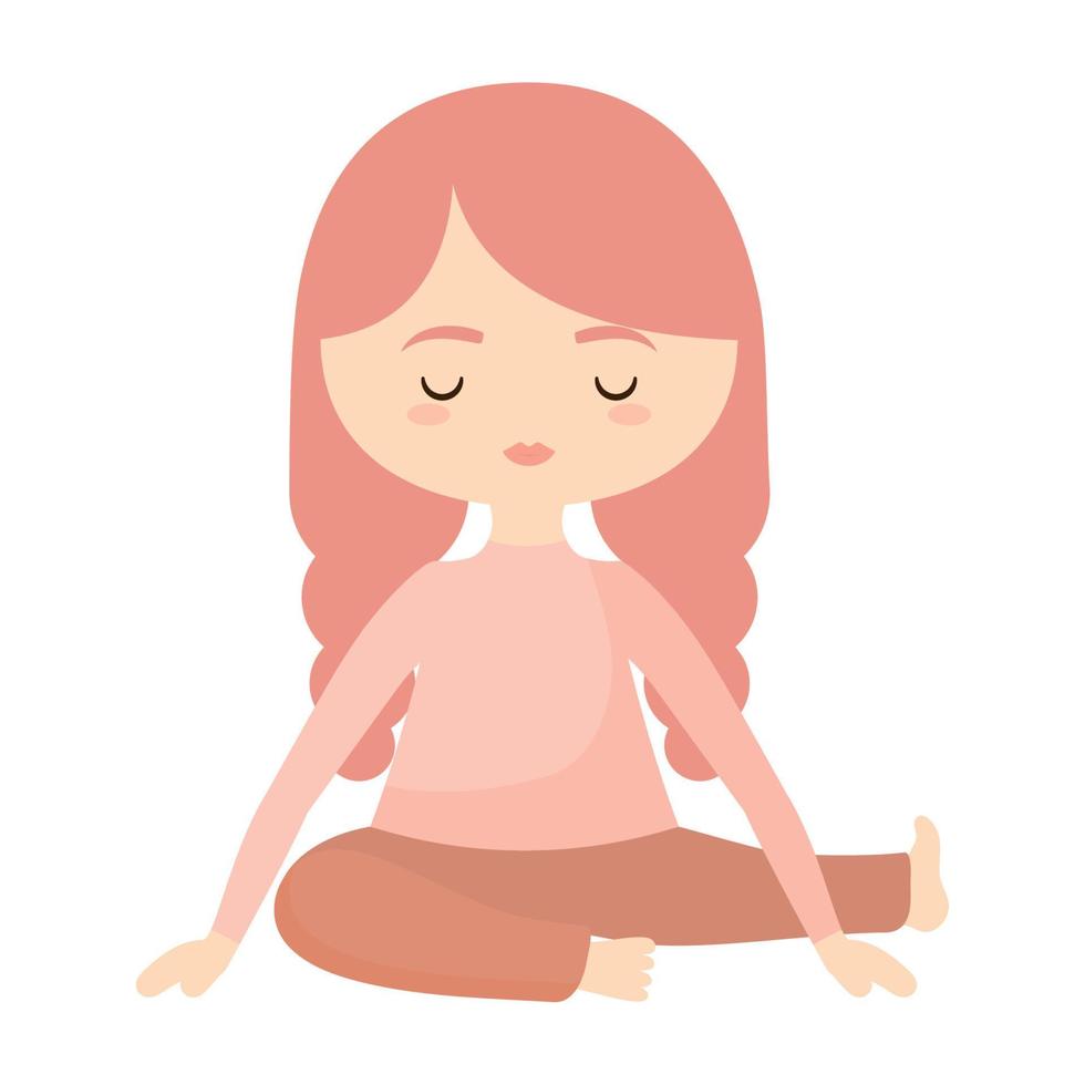 yoga kid design vector