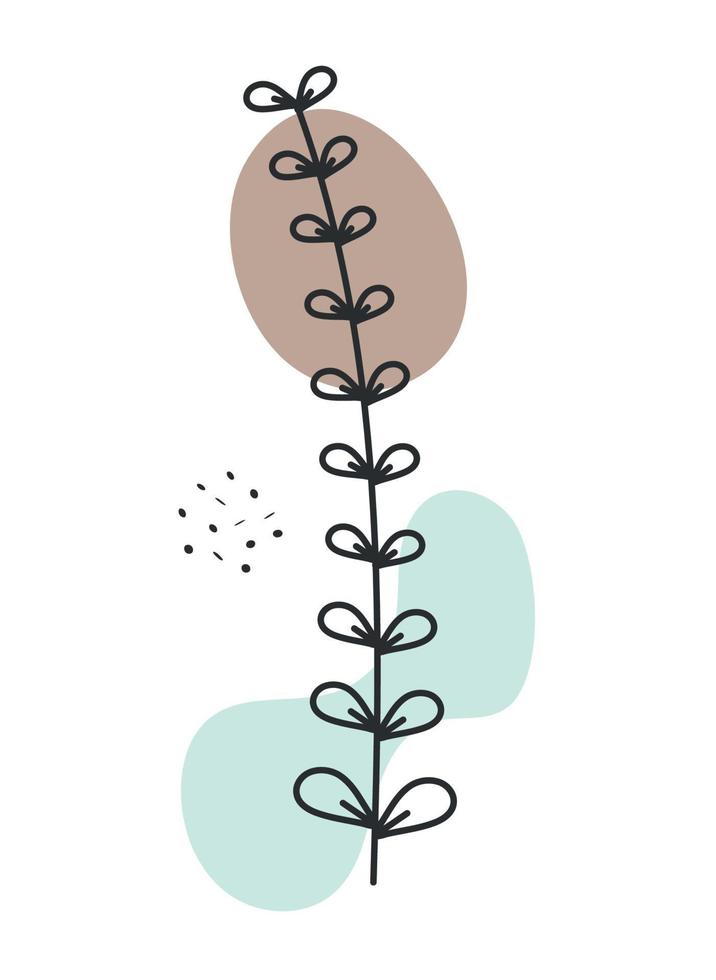 botanical plant icon vector