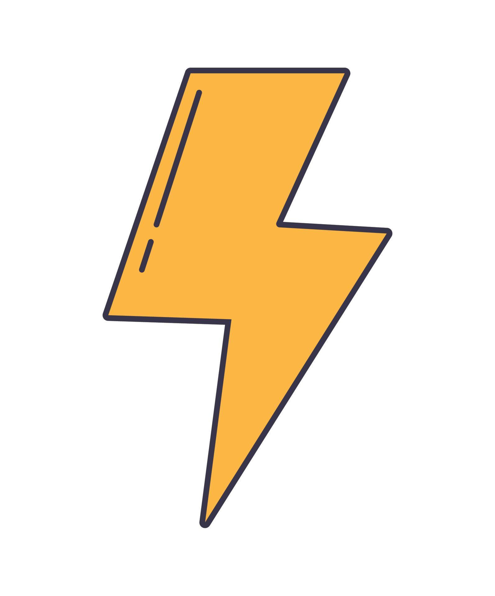 yellow thunder design 21388424 Vector Art at Vecteezy