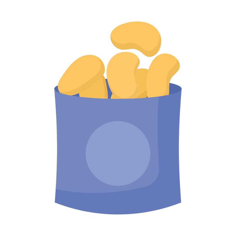 blue chips bag vector